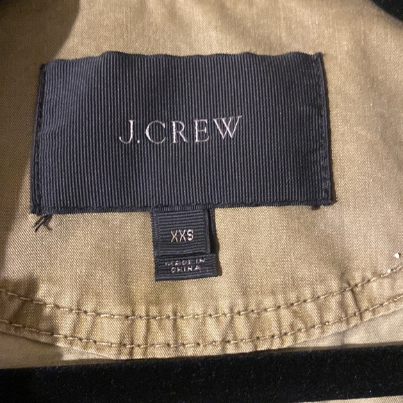 J.Crew long field jacket. Olive Green. Hood detaches by buttons. - Picture 2 of 11